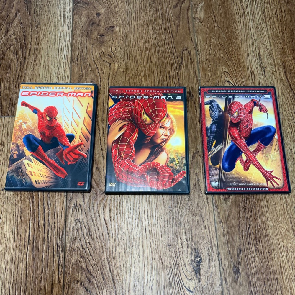 Spider-Man DVD Lot 1 2 3 Special Editions Marvel Trilogy